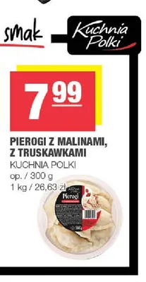 Pierogi z truskawkami Kuchnia Polki promocja w SPAR