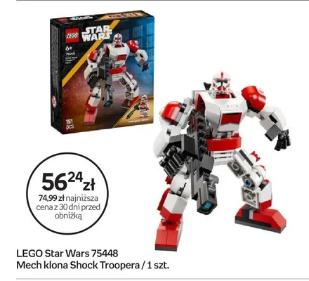 Klocki Star Wars 75448 Mech klona Shock Troopera promocja w Empik