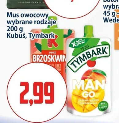 Mus owocowy Tymbark promocja w Kupiec