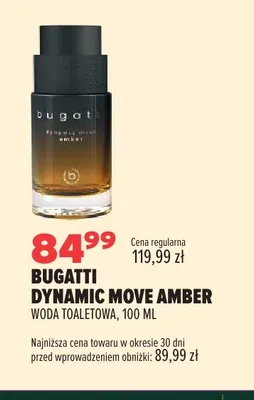 Woda toaletowa Bugatti Dynamic Move Amber promocja w Drogerie Natura