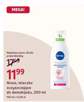Mleczko oczyszczające do demakijażu promocja w Rossmann