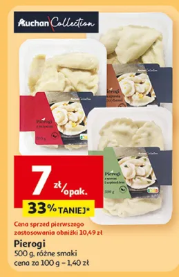 Pierogi Auchan Collection różne smaki promocja w Auchan