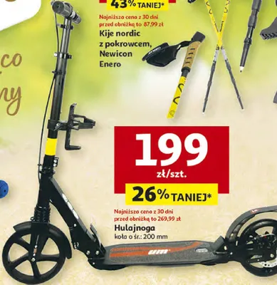 Kije nordic z pokrowcem Newicon Enero promocja w Auchan