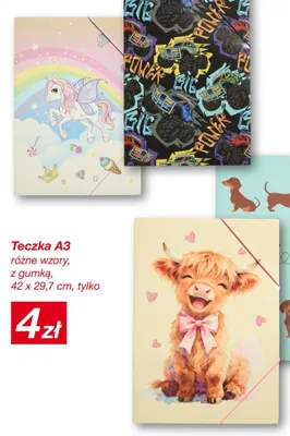 Teczka A3 z gumką promocja w KiK