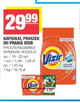 Proszek do prania Vizir promocja w SPAR
