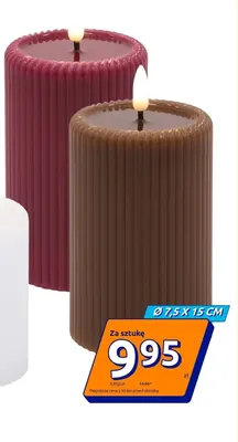Świeca LED Ø7,5x15 cm promocja w Action