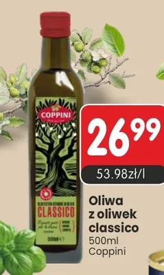 Oliwa z oliwek classico Coppini promocja w Market Point