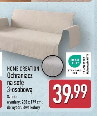 Ochraniacz na sofę 3-osobową Home Creation promocja w Aldi