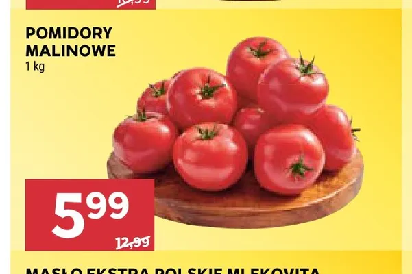Pomidory malinowe promocja w Stokrotka