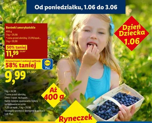 Borówki amerykańskie promocja w Lidl