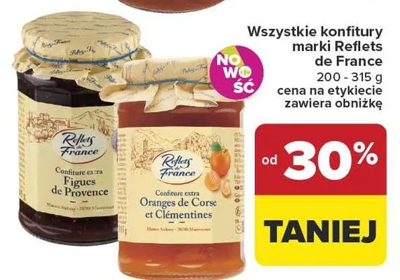 Konfitury różne rodzaje promocja w Carrefour