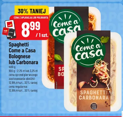 Spaghetti Come a Casa Bolognese promocja w POLOmarket