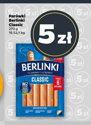 Parówki Berlinki Classic promocja w Netto