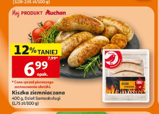 Kiszka ziemniaczana Mój Produkt Auchan promocja w Auchan
