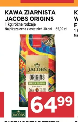 Kawa ziarnista Jacobs Origins promocja w Stokrotka