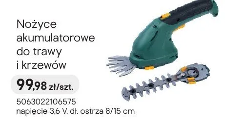 Nożyce akumulatorowe do trawy i krzewów promocja w Castorama