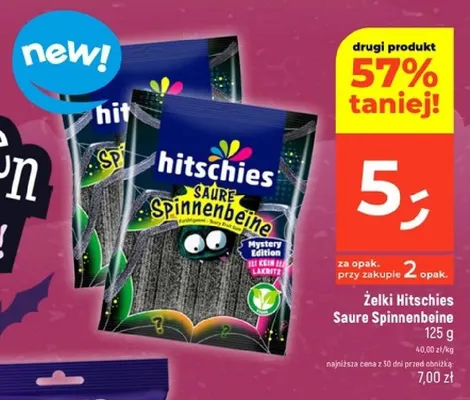 Żelki Hitschies Saure Spinnenbeine promocja w Dealz