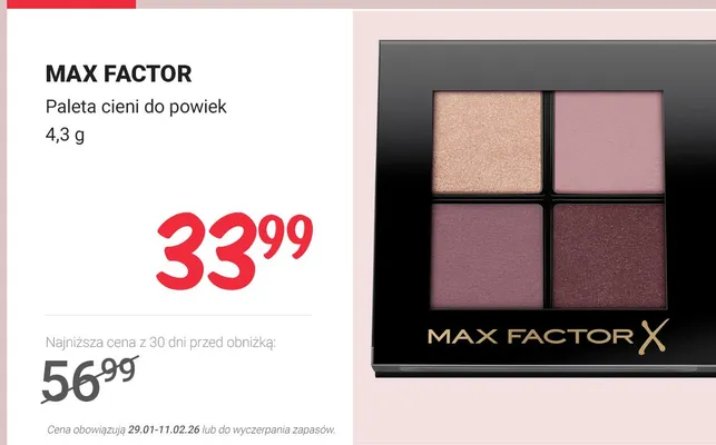 Paleta cieni do powiek promocja w Rossmann