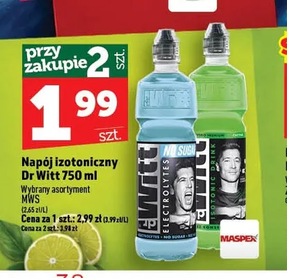Napój izotoniczny Dr Witt promocja w TOPAZ