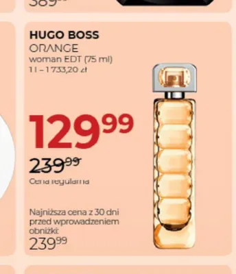 Woda toaletowa damska Hugo Boss Orange promocja w Drogerie Jawa