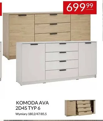 Komoda Ava 2D4S Typ 6 promocja w Abra Meble