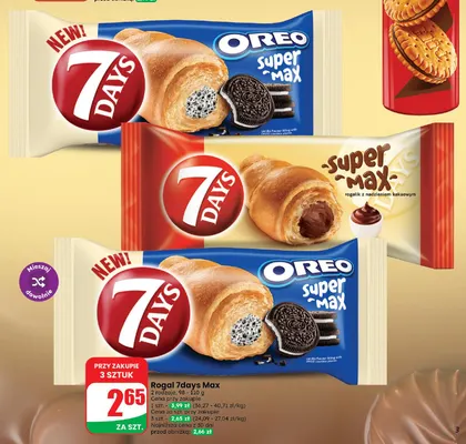 Rogal 7days Super Max z nadzieniem kakaowym promocja w Dino