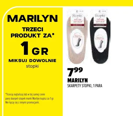Skarpety stopki Marilyn promocja w Drogerie Natura