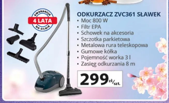 Odkurzacz ZVC361 Slawek promocja w Auchan