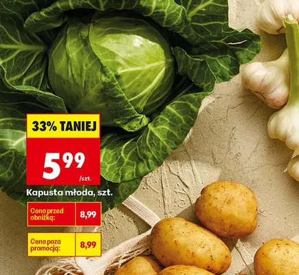 Kapusta młoda promocja w Biedronka