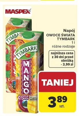 Napój Owoce Świata Tymbark Mango promocja w Carrefour Market