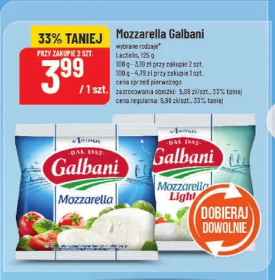 Mozzarella Galbani promocja w POLOmarket
