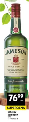 Whisky Jameson promocja w Delikatesy Centrum