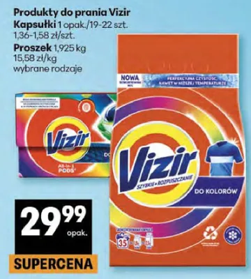 Produkty do prania Vizir Kapsułki, Proszek wybrane rodzaje promocja w Delikatesy Centrum