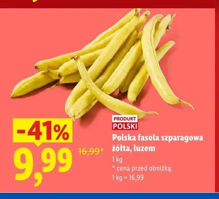 Fasola szparagowa żółta polska luzem promocja w Lidl