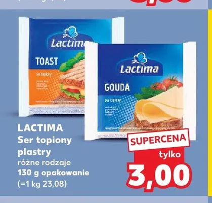 Ser topiony plastry Lactima promocja w Kaufland