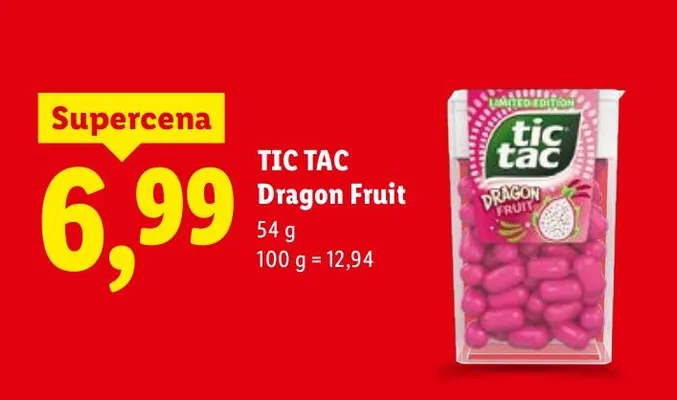 Cukierki Dragon Fruit promocja w Lidl
