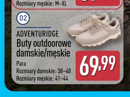 Buty outdoorowe damskie Adventuridge promocja w Aldi