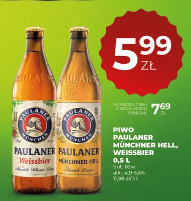 Piwo Paulaner Weissbier promocja w Duży Ben