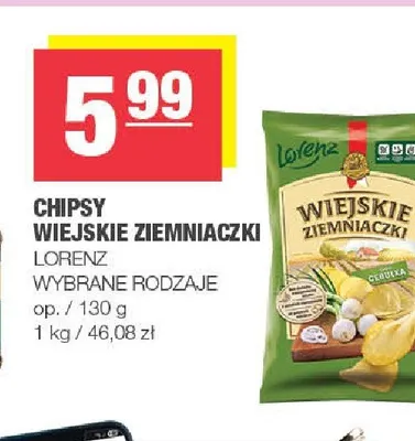 Chipsy Wiejskie Ziemniaczki Cebulka promocja w SPAR