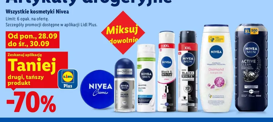 Żel pod prysznic Nivea Diamond & Argan Oil promocja w Lidl