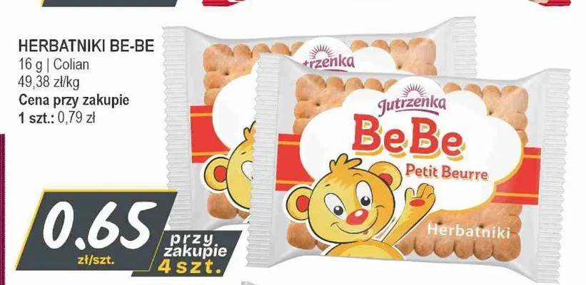 Herbatniki Jutrzenka BeBe promocja w Słoneczko