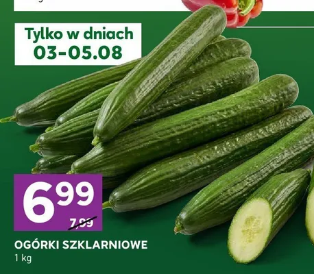 Ogórki szklarniowe promocja w Stokrotka