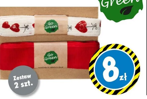 Ręcznik papierowy Go Green zestaw 2 szt. promocja w Tedi