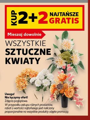 Sztuczne kwiaty promocja w Kaufland