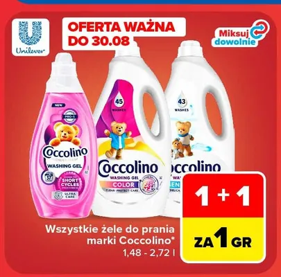 Żel do prania Coccolino Care Sensitive promocja w Carrefour