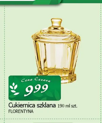 Cukiernica szklana Florentyna 190 ml promocja w CEZAR Delikatesy