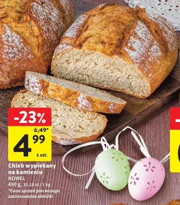 Chleb wypiekany na kamieniu Nowel promocja w Intermarche
