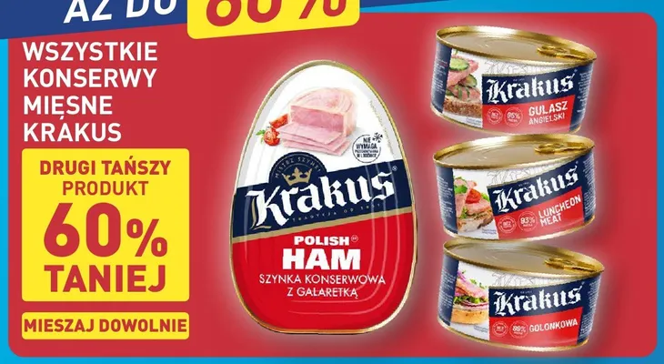 Konserwa mięsna Krakus Luncheon Meat promocja w Aldi