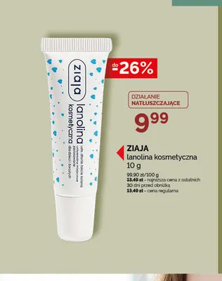 Lanolina kosmetyczna Ziaja promocja w Ziko Dermo