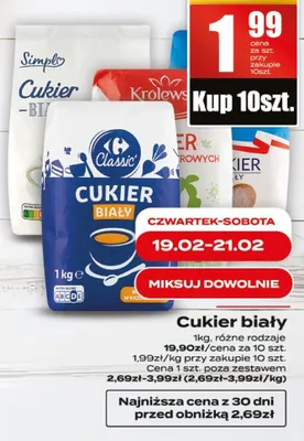 Cukier biały promocja w Supeco